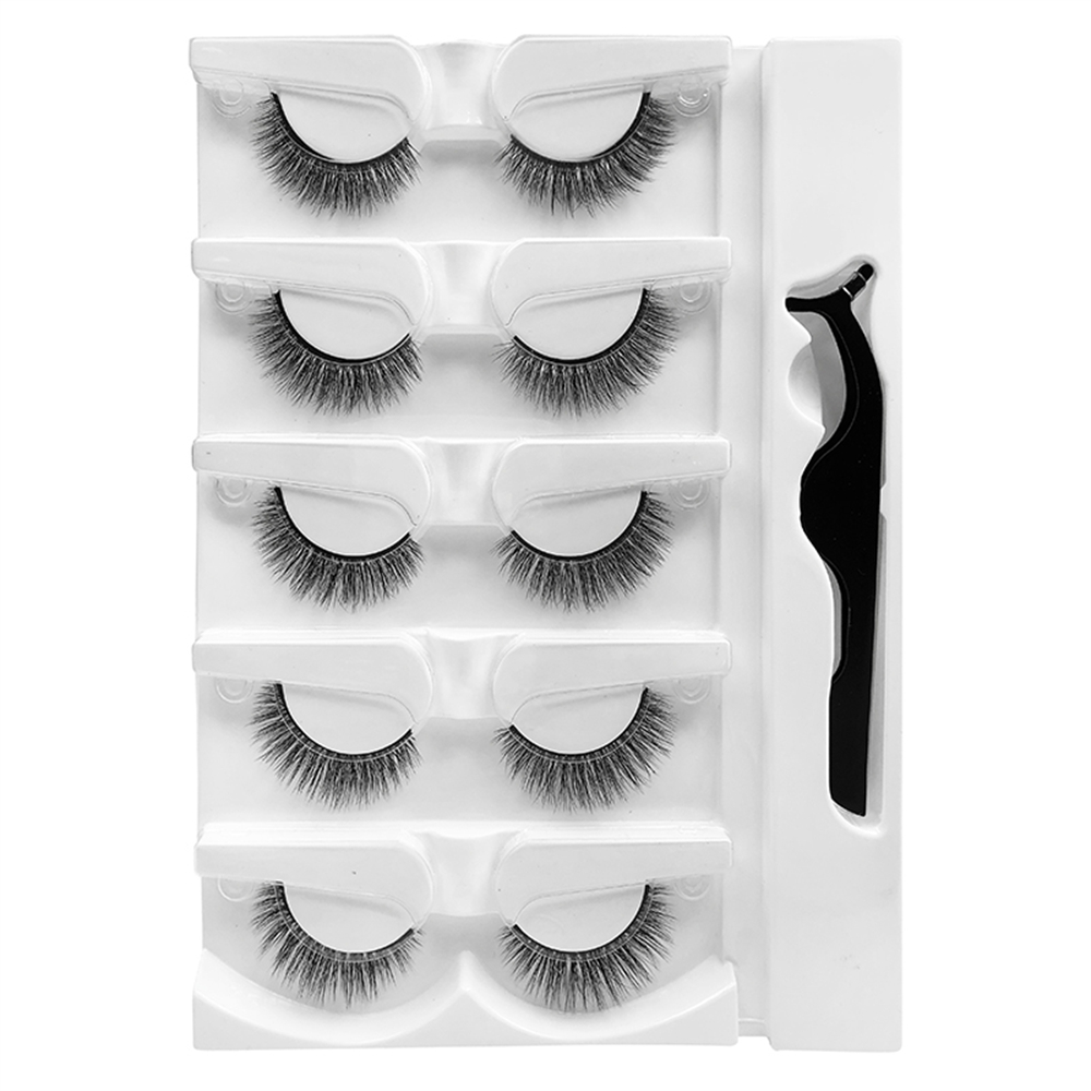 5쌍의 접착제가 필요 없는 인조 속눈썹, 온도에 민감한 - Synthetic Braided Wigs For Black Women 리뷰 및 가격