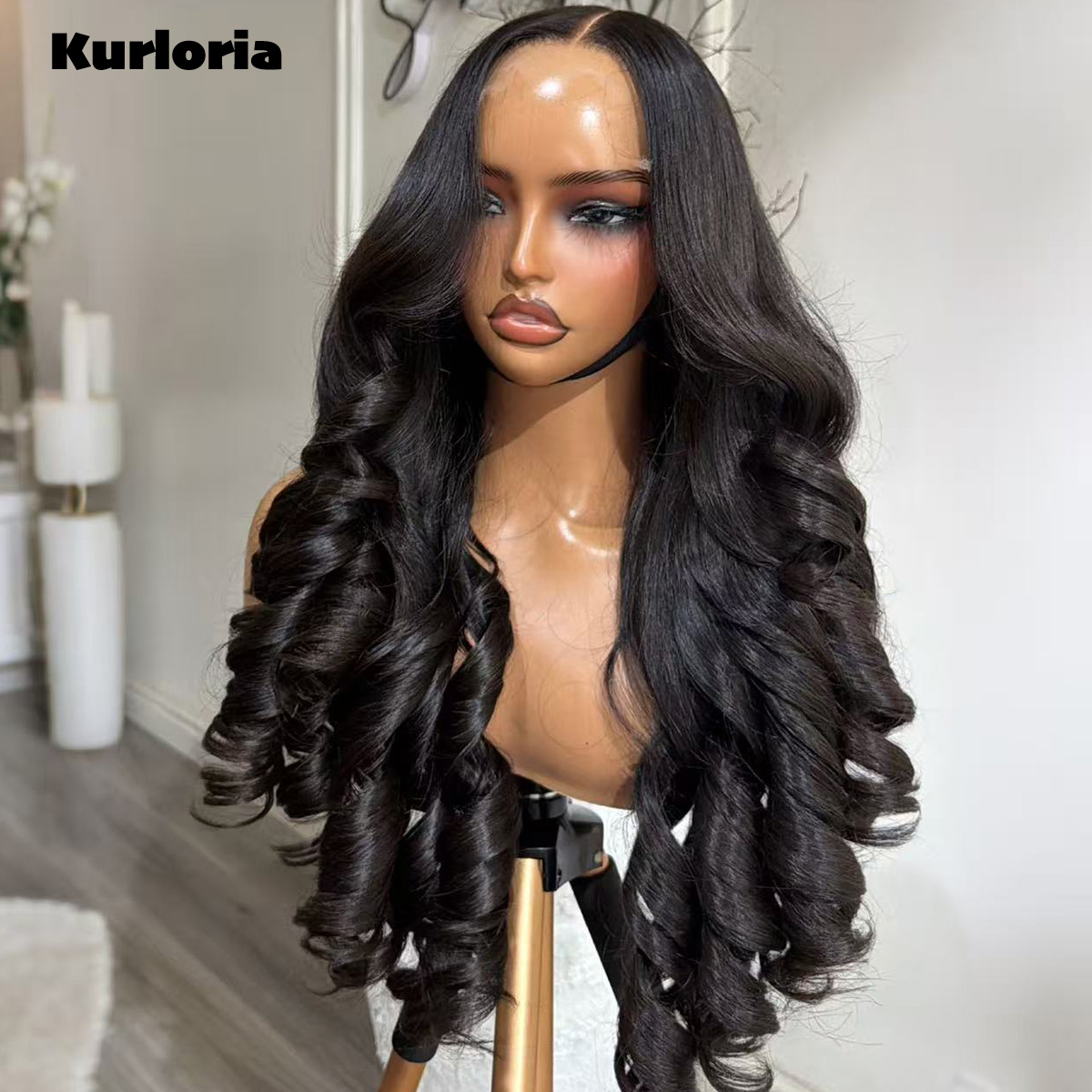 100% 천연 인모, 자연스러운 검은색, 탄력 있는 웨 - Glueless Wear And Go Human Hair Wig 리뷰 및 가격