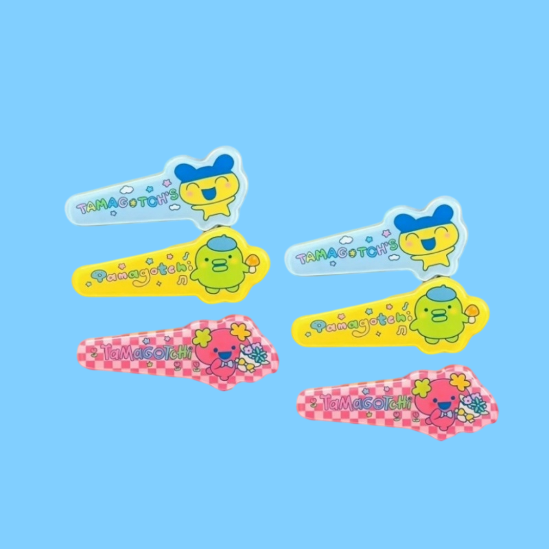 새로운 타마고치 마메치 쿠치패치 캐릭터 프린트 헤어핀, - Hair Clips 리뷰 및 가격