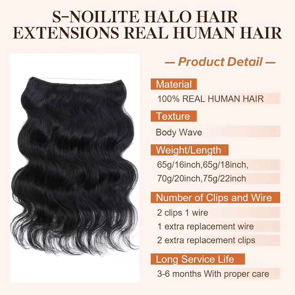 S-noilite Wire In Human Hair E - Invisible Tape In Extensions Real Hair 리뷰 및 가격