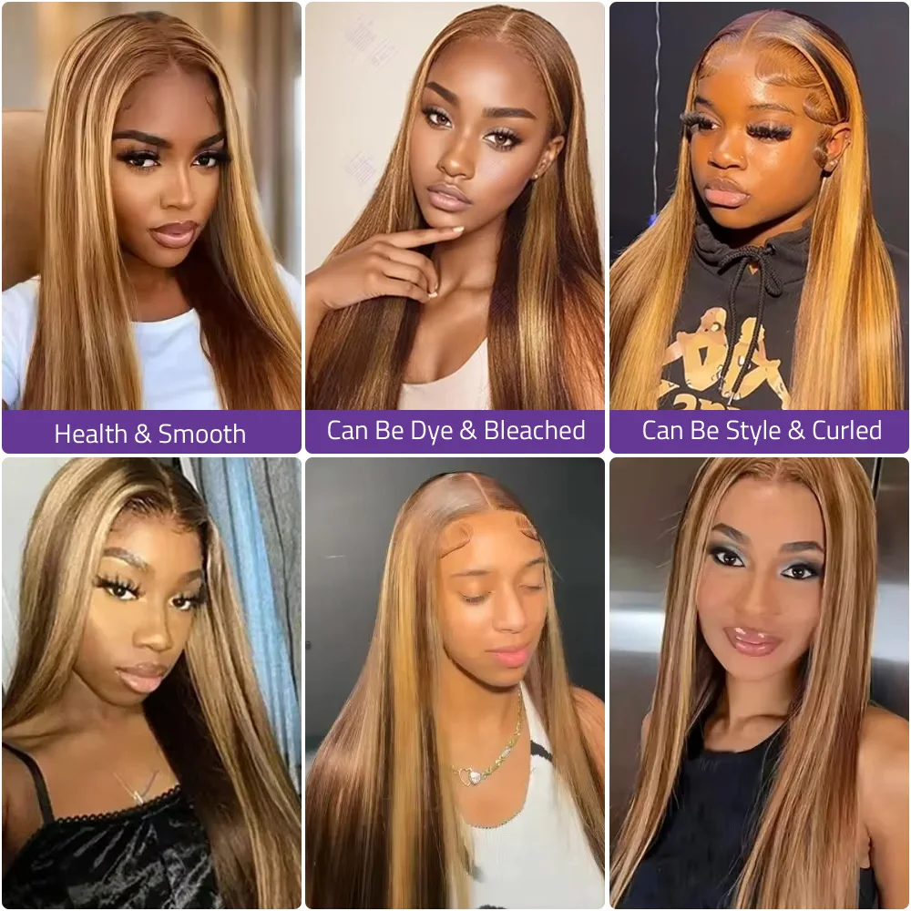 46인치 P4/27 스트레이트 가발, 브라질산 천연 모 - Hd Lace Frontal Wig Human Hair Pre Plucked 리뷰 및 가격