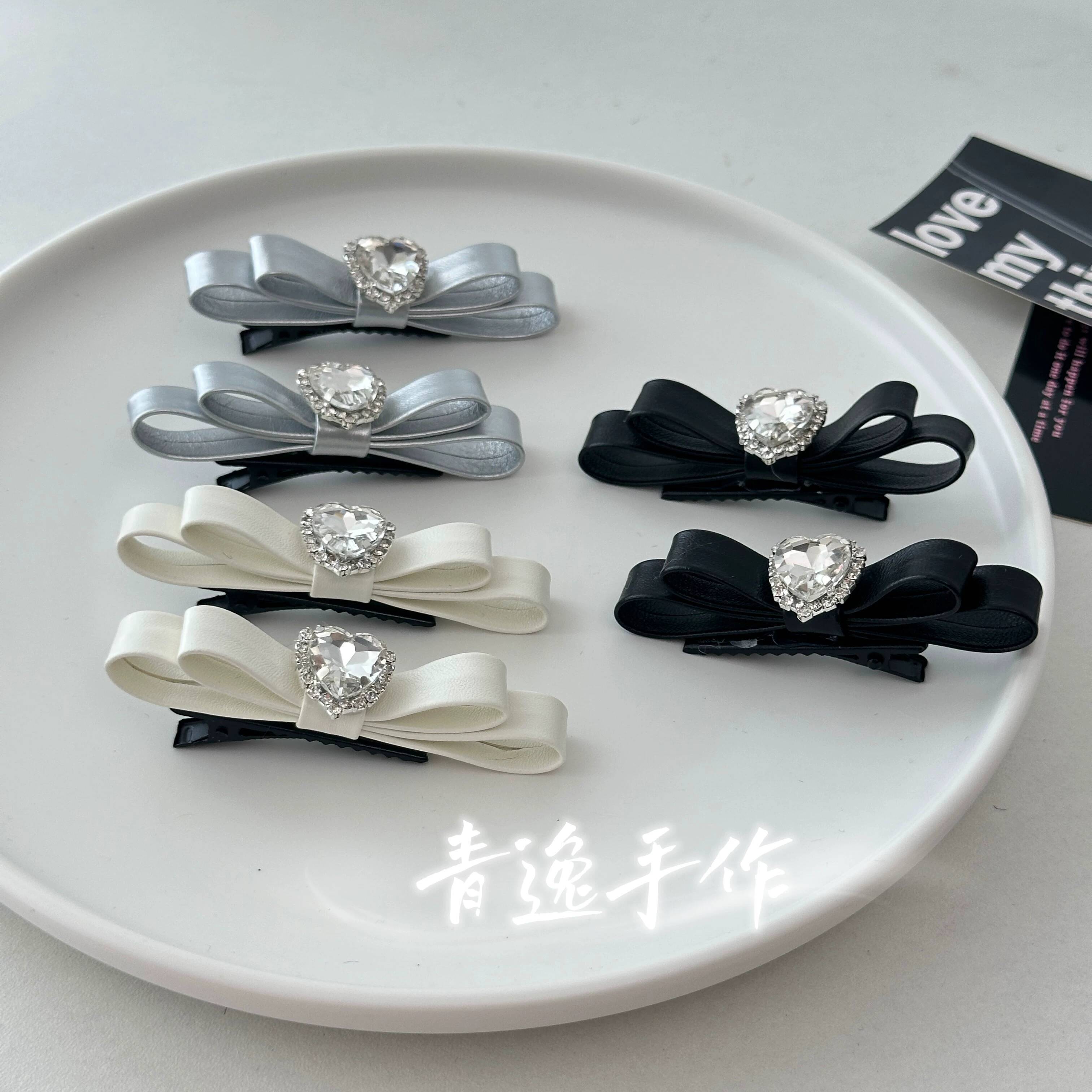 랜드마인 스타일 레이스 스타일 하트 모양의 라인스톤 헤 - Hair Clips 리뷰 및 가격