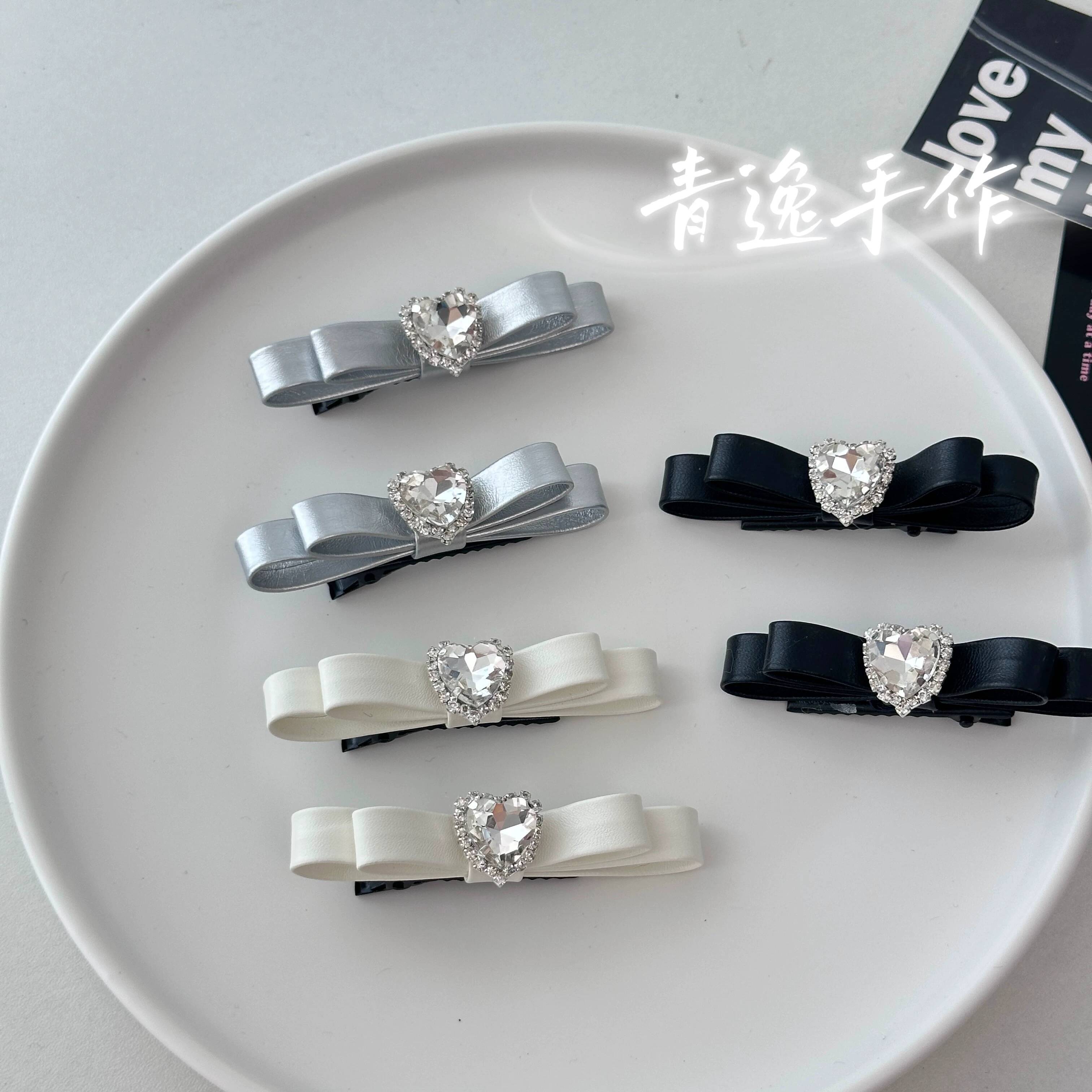 랜드마인 스타일 레이스 스타일 하트 모양의 라인스톤 헤 - Hair Clips 리뷰 및 가격